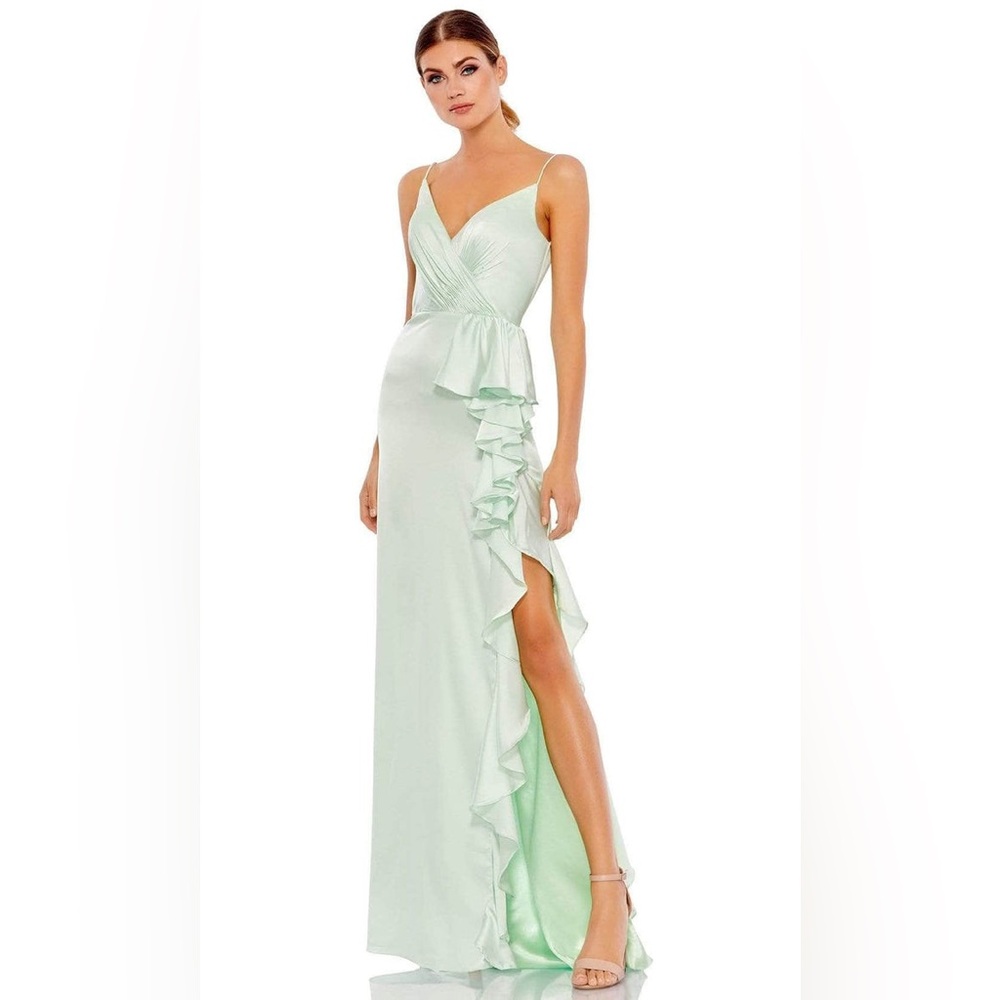 Ieena Duggal - 67815 Plunging V Neck Dress $498